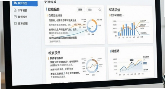 天学网教师学情报告界面