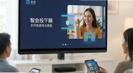 智会投屏多场景使用示意图