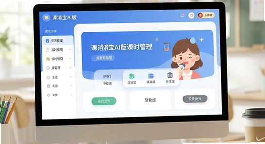 课消宝AI版课时管理界面展示