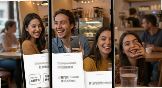 小圈约会多场景社交应用展示
