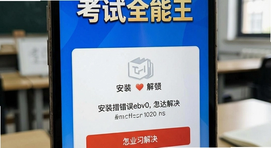 考试全能王安装报错闪退怎么解决