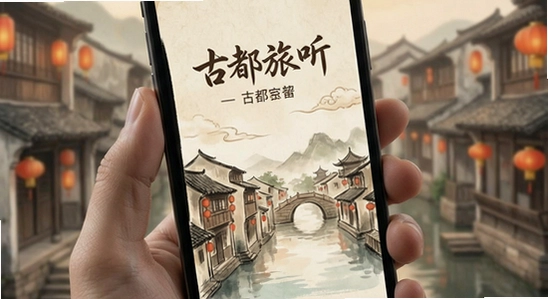 古都旅听应用界面展示图