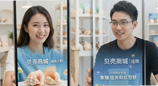 贝壳商城适用人群与场景展示图