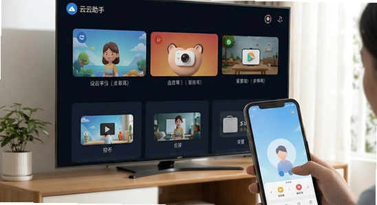手机电视投屏云助手多场景投屏展示