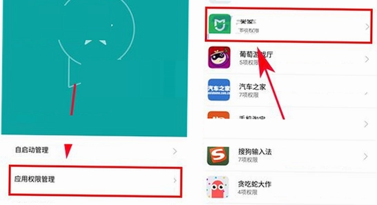 小米手机应用权限管理界面截图,蛋仔派对设置页面