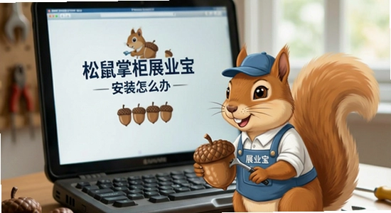 松鼠掌柜展业宝安装失败怎么办