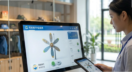 风轮知行门店巡检场景应用示意