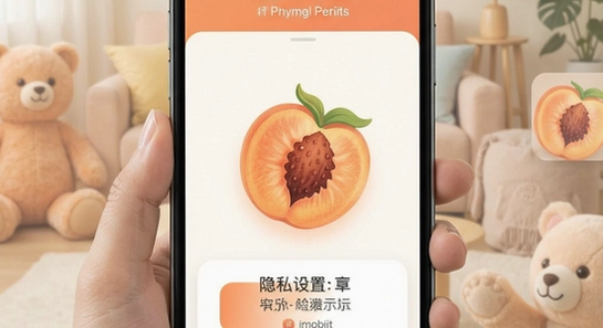 快乐桃隐私设置与社交场景示意