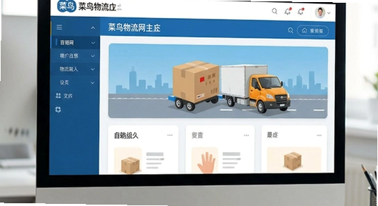 菜鸟物流网主界面展示