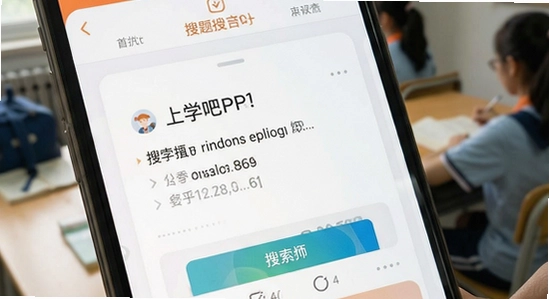 上学吧APP搜题界面展示