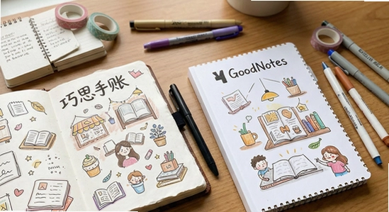 巧思手账和GoodNotes对比选择