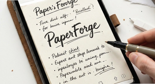 PaperForge��д�ʼǽ���չʾ
