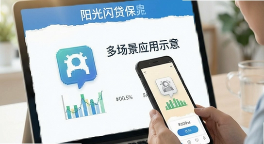 阳光闪贷保多场景应用示意