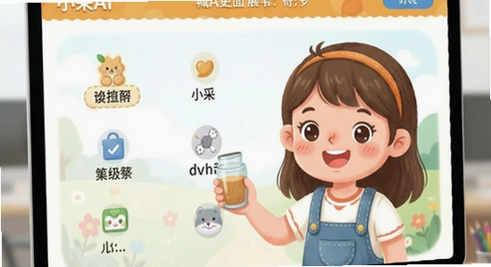 小采AI主界面功能展示图