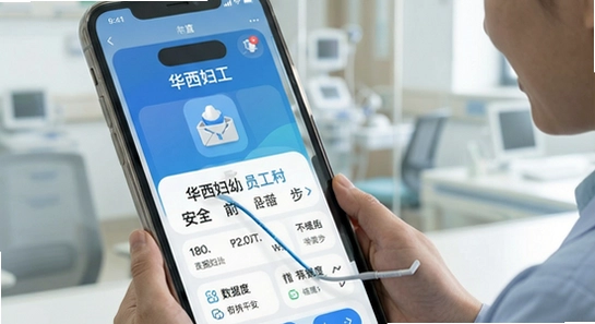 华西妇幼员工app账号安全与数据同步示意