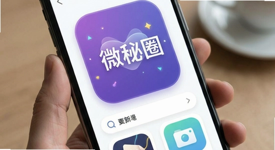 微秘圈应用界面展示图