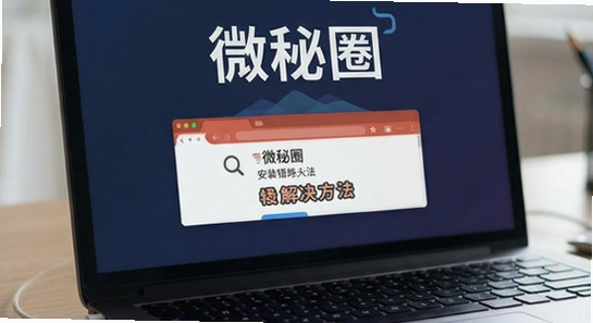 微秘圈安装报错解决方法
