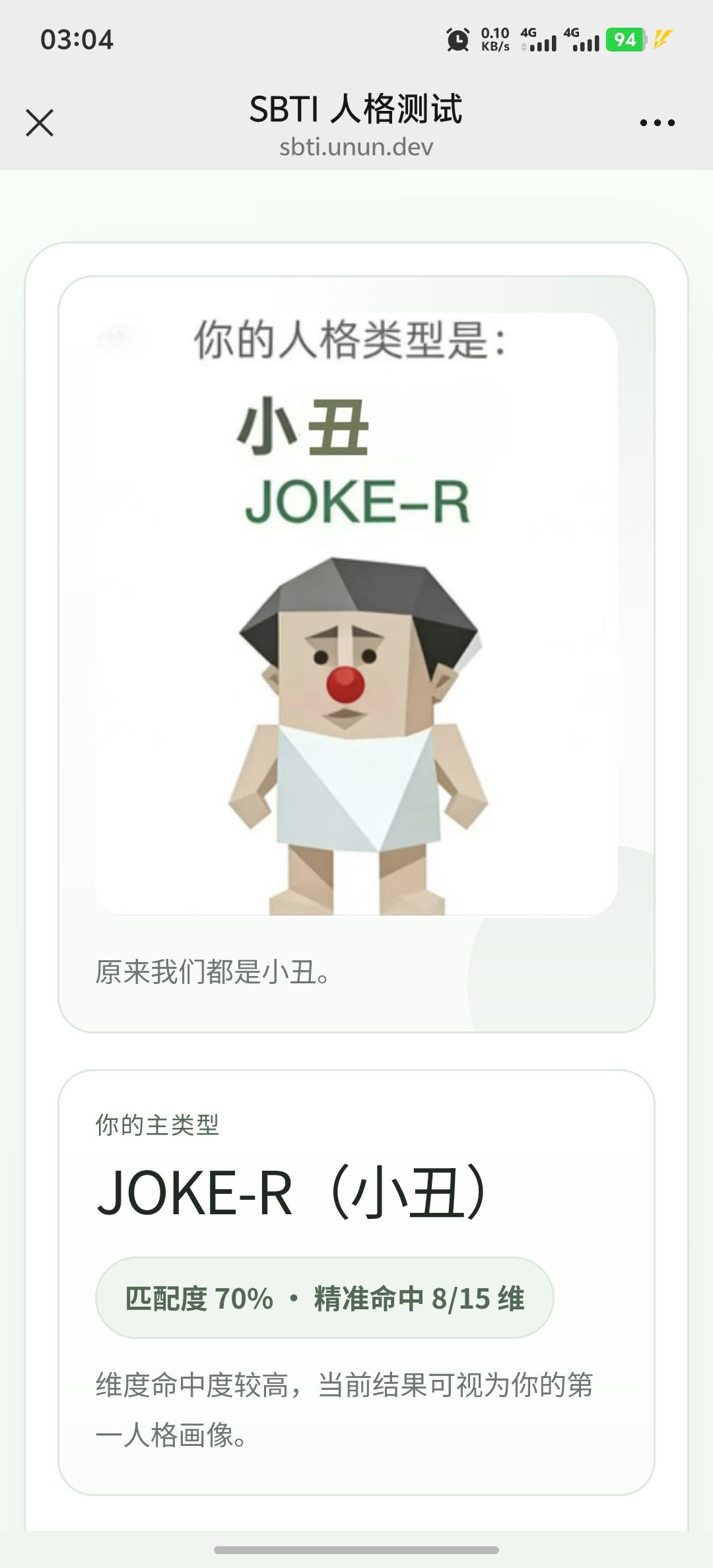 sbti�����˸����ͷ�����ѹٷ�������(sbti�˸����)v1.0.0 �ֻ���