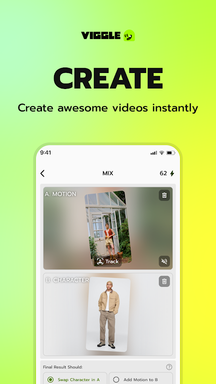 Viggle AI���İ��ֻ������ؽ�ͼ