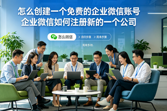 怎么创建一个免费的企业微信账号 企业微信如何注册新的一个公司