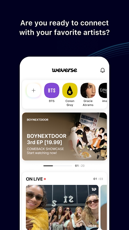 weverse��׿���¹ٷ���ɫ������v3.14.0 ��׿��