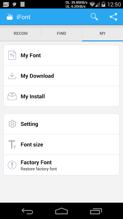 ������iFont��׿�ٷ������ؽ�ͼ