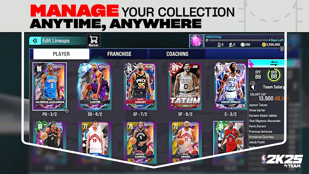 NBA 2K25��׿���������İ�(NBA 2K25 MyTEAM)v307.02.488110200 �ֻ���