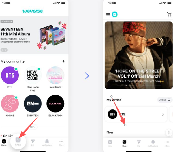 wvsshop�ٷ��������İ�(Weverse Shop)