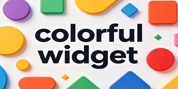 colorful widget