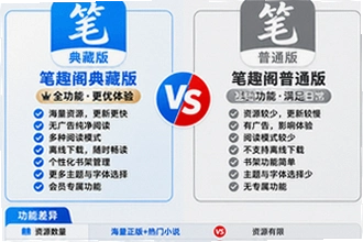 笔趣阁典藏版和普通版哪个好 笔趣阁APP全功能版本差异详解实测对比操作指南