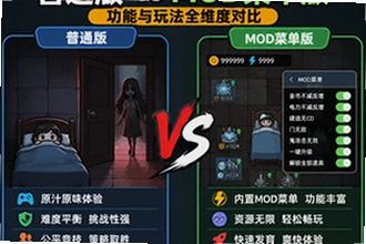 猛鬼宿舍普通版和 mod 菜单版有什么区别,功能与玩法全维度对比哪个更好玩?猛鬼宿舍普通版和 mod 菜单版有