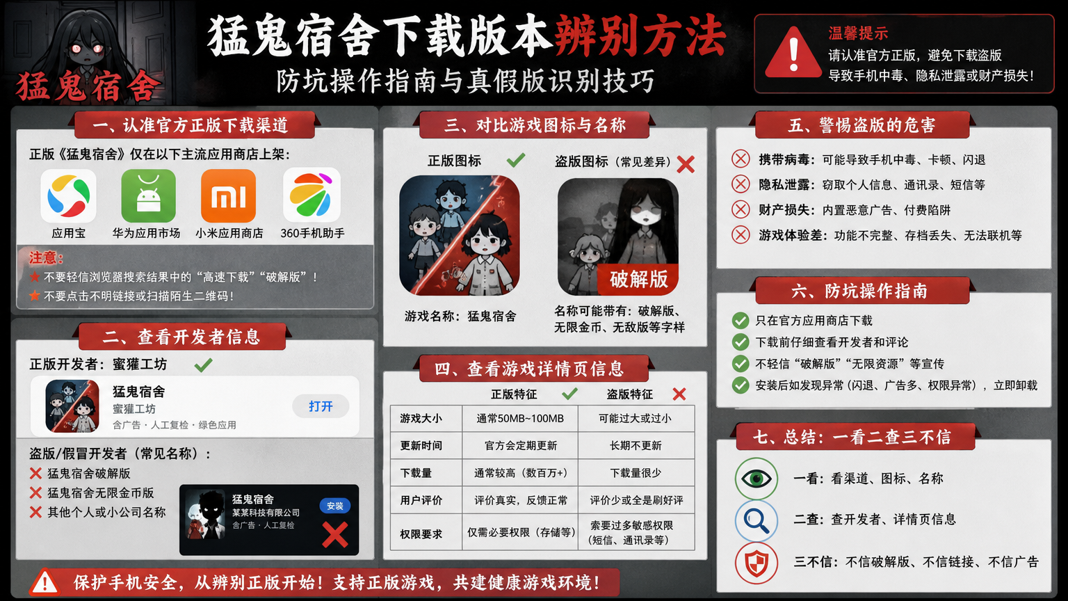 猛鬼宿舍免广告纯净版下载:带内置功能菜单的版本辨别方法 防坑操作指南与真假纯净版识别技巧