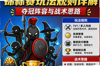 火柴人战争遗产锦标赛玩法规则详解:夺冠阵容与战术思路,怎么玩才能夺冠?火柴人战争遗产锦标赛玩法规则详