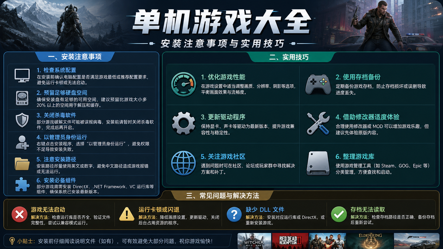 单机破解版游戏大全 安装避坑实战技巧