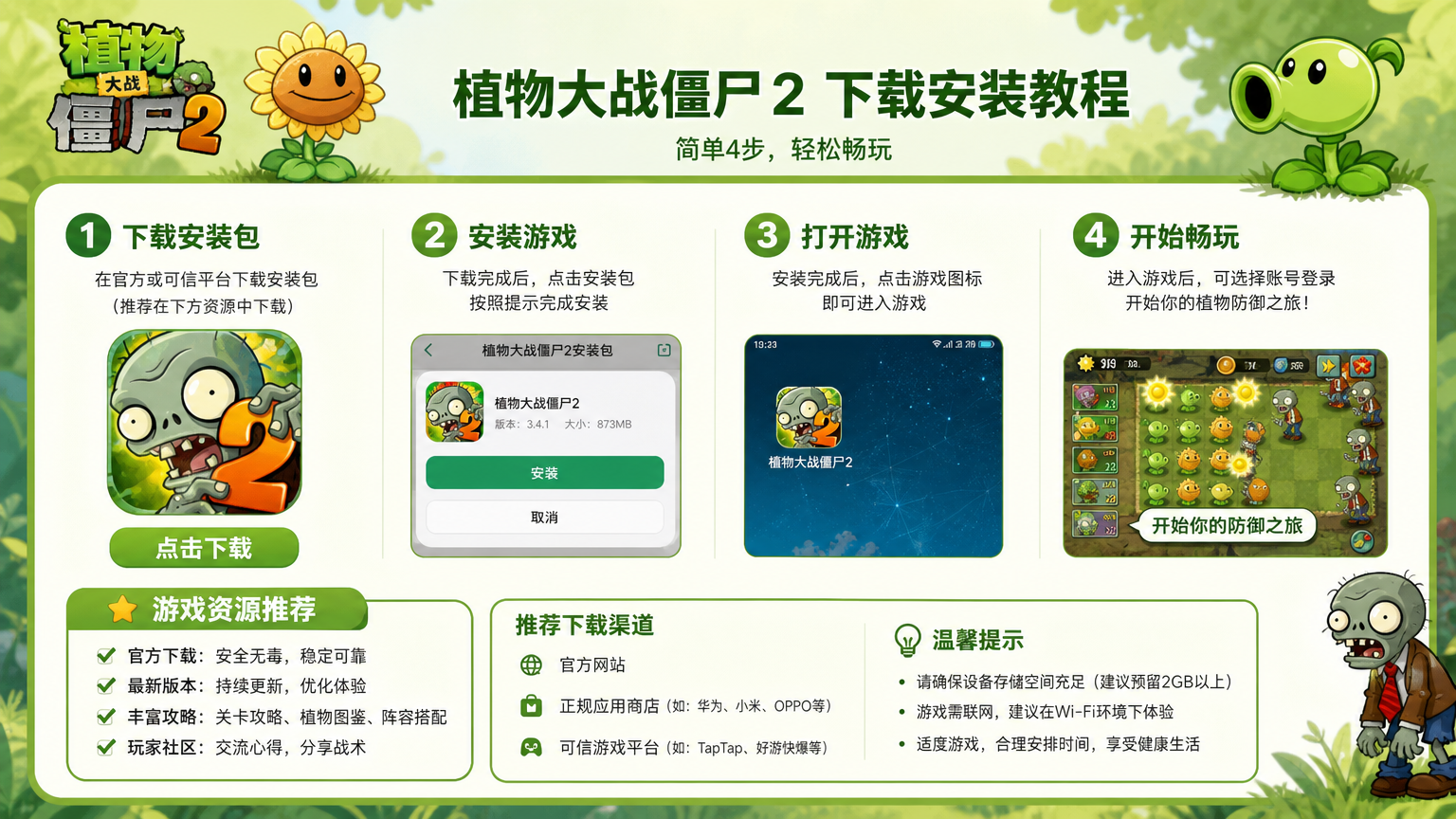 植物大战僵尸2破解版下载安装教程 安全靠谱资源推荐