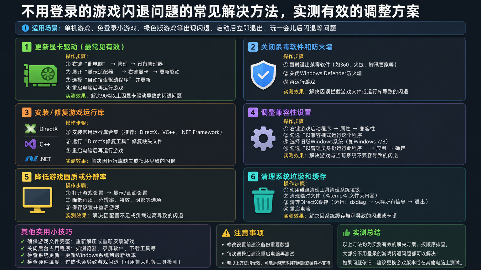 不用登录的破解版游戏 常见闪退解决方法,实测有效的调整方案