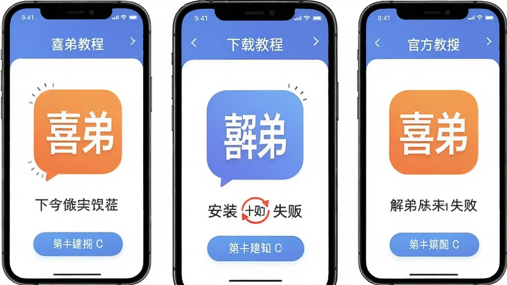 喜弟官方app下载安装完整教程,解决找不到正版和安装失败问题