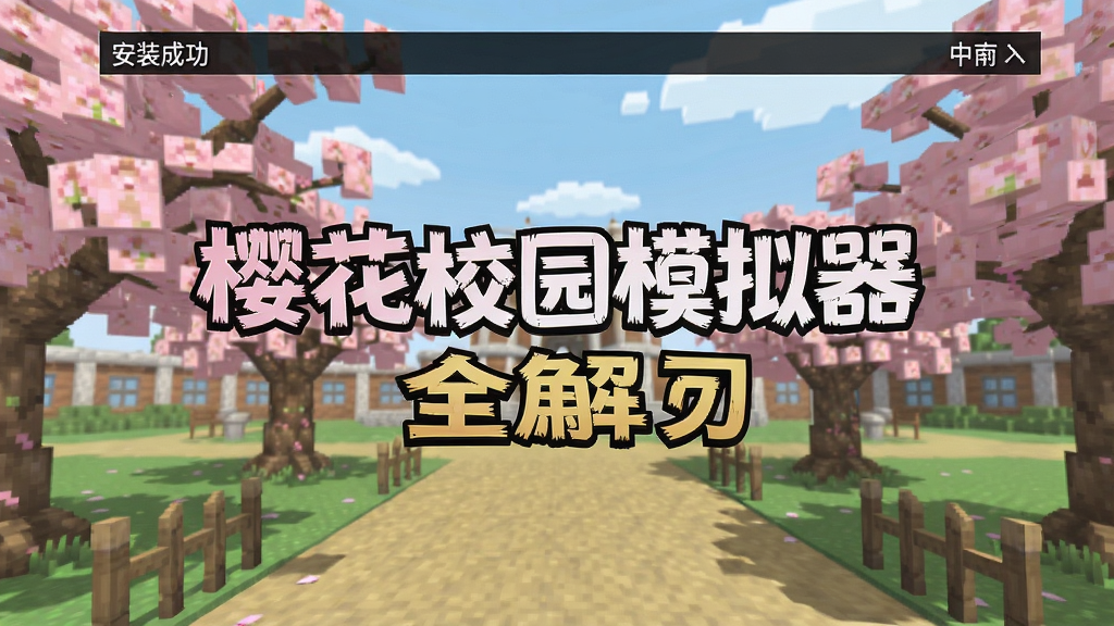 樱花校园模拟器全解锁中文版 安装成功界面