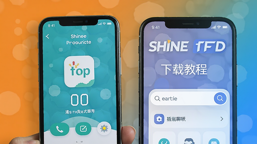 shine聊天app下载教程封面图,展示手机安装界面和搜索配图