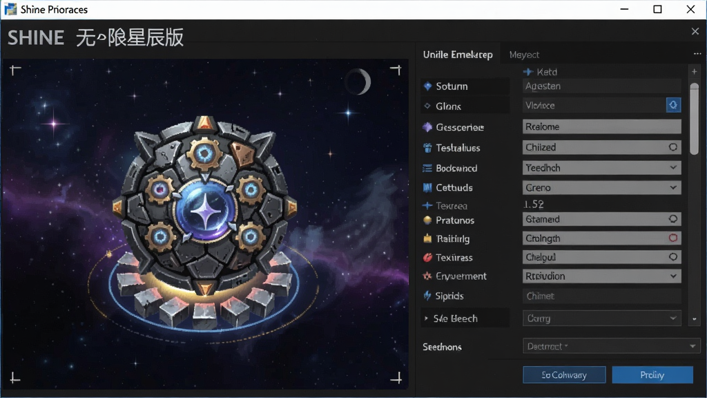 shine软件无限星辰版 脚本配置 自动挂机 参数设置