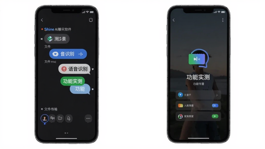 shine AI聊天软件 文件传输 语音识别 功能实测
