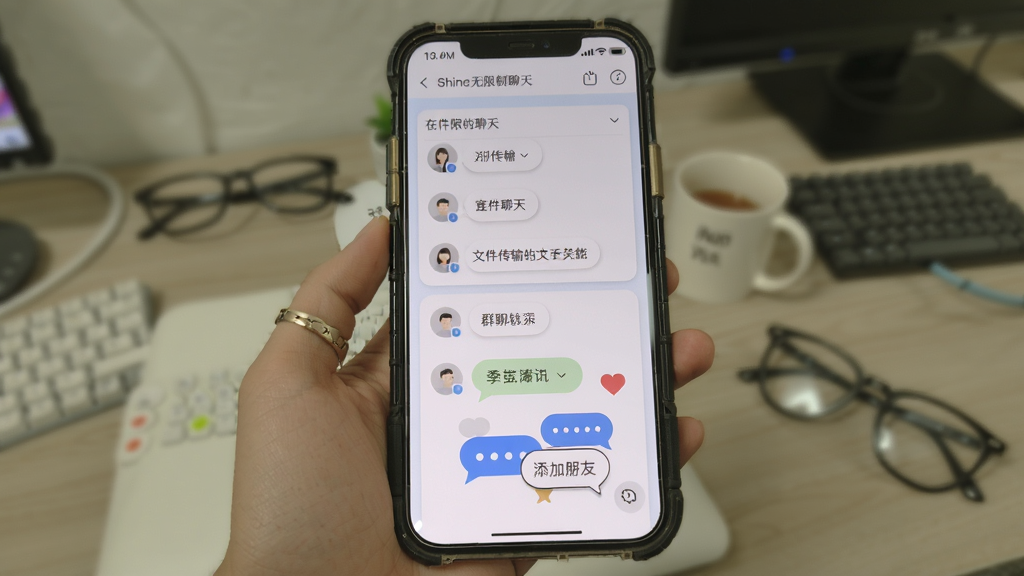 shine无限制聊天 文件传输 群聊功能 添加好友