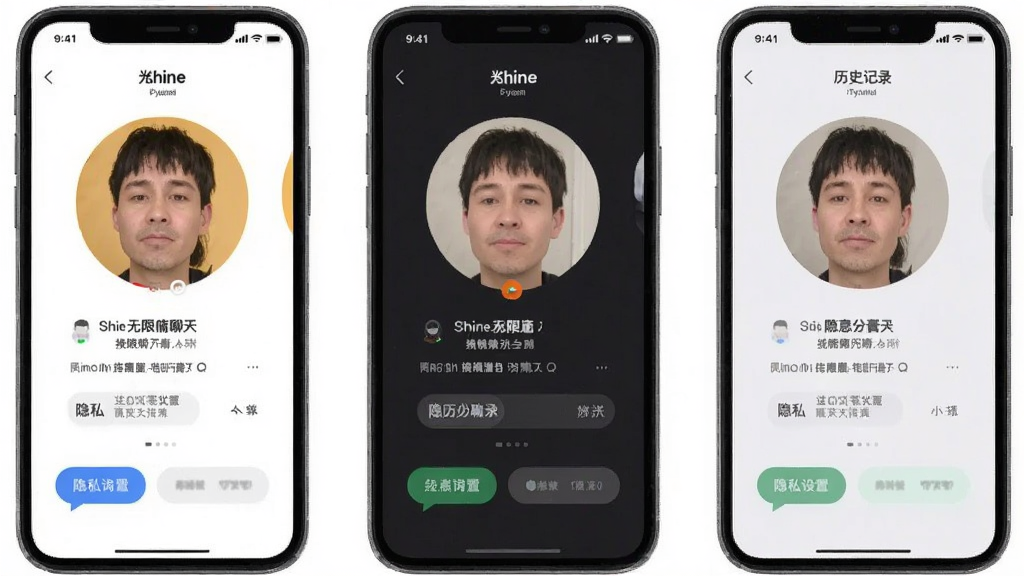 shine无限制聊天 换头像 隐私设置 历史记录