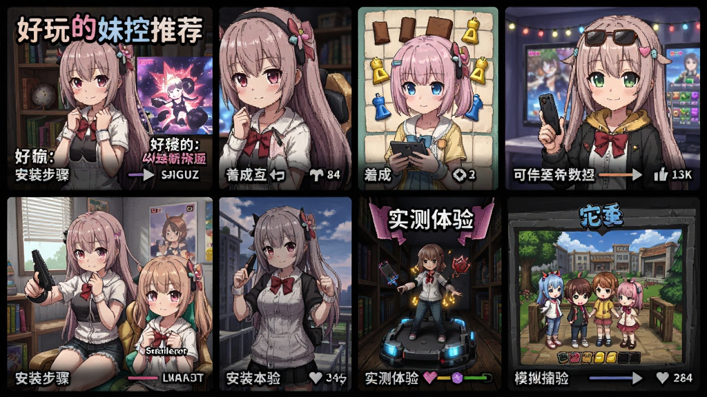 好玩的妹控游戏推荐,精选五款高人气妹控题材游戏,涵盖剧情向、养成向与模拟向,附详细安装步骤与实测体验,帮助玩家快速找到适合自己的作品