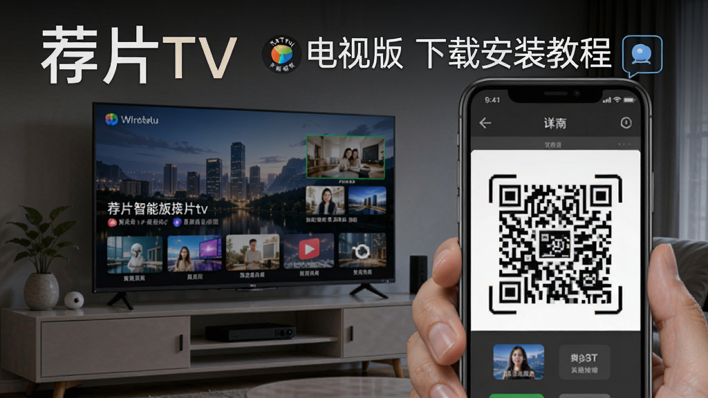 ��Ƭtv���Ӱ����ذ�װ�̷̳��棬չʾ���ܵ��Ӻ��ֻ�ɨ�뻭��