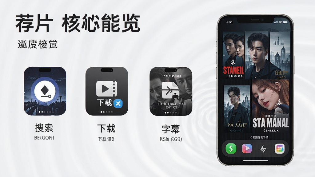 荐片手机app 核心功能总览,涵盖搜索、下载、字幕等实用功能,适合追剧党快速了解