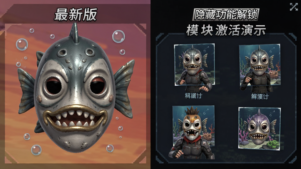 杂鱼面具最新版 隐藏功能解锁步骤与模块激活演示