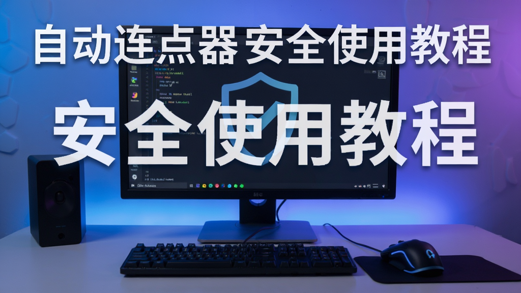 自动连点器安全使用教程防封宣传图,自动连点器