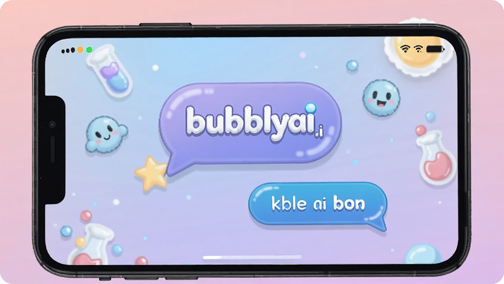 bubbly ai聊天软件界面功能,关键词bubbly ai,无水印 截图