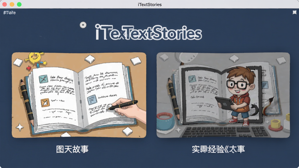 iTextStories���� ʵ�ü��� ͼ�Ĺ��� ���� ����